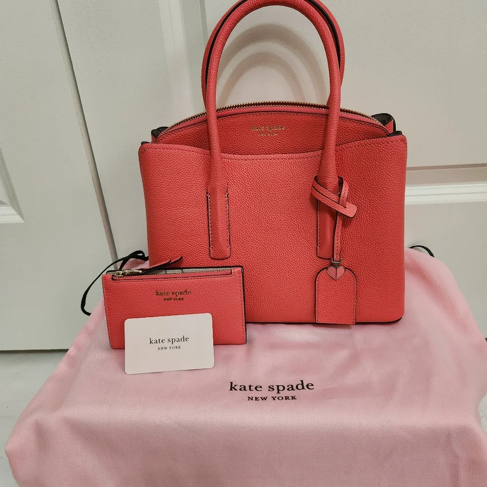 KATE SPADE Margaux Medium Satchel and Slim Bifold Wallet - Picture 2 of 8